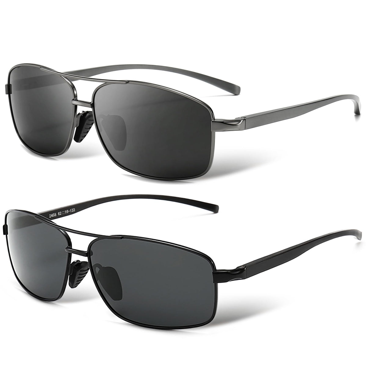 SUNGAIT Ultra Lightweight Rectangular Polarized Sunglasses UV400 Protection