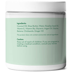 Coconut Oil Hair Mask, Deep Conditioning Hair Treatment for Dry Damaged and Color Treated Hair, Sulfate Free Hair Conditioner, Moisturizes, Repairs by Pure Body Naturals, 8.8 Fl. Oz (Label Varies)