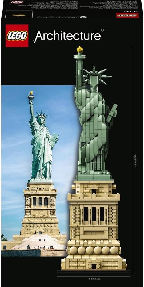 LEGO 21042 Architecture Statue of Liberty Model Building Kit, Collectable New York Souvenir Set, Gift Idea for Women, Men, Her or Him, Home Décor, Creative Activity