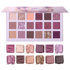 Beauty Glazed Ucanbe New 18 Colors Makeup Eyeshadow Palette Glitter Matte High Pigmented Long Lasting Rose Make up Eye Shadow Pallete Cosmetics