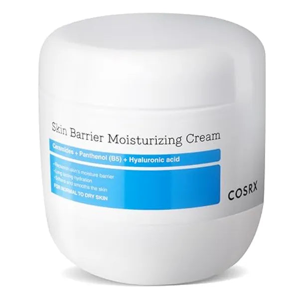 COSRX Barrier Moisturizing Cream Body and Face Moisturizer for Dry Skin with Ceramide & Hyaluronic Acid, Unscented Hydrating Body Lotion, 15.2 fl.oz, Korean Skin Care