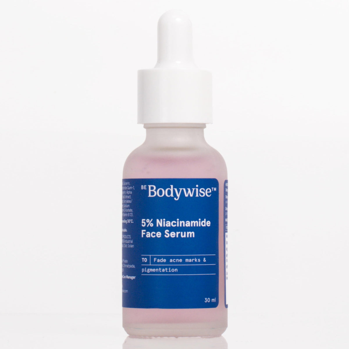 Be Bodywise 5% Niacinamide Face Serum (Beginner Friendly Formula) 30 ml | Sourced from Netherlands | With 0.1% Hyaluronic Acid, 0.5% Alpha Arbutin & Centella Water | For Dark Spots & Acne Marks