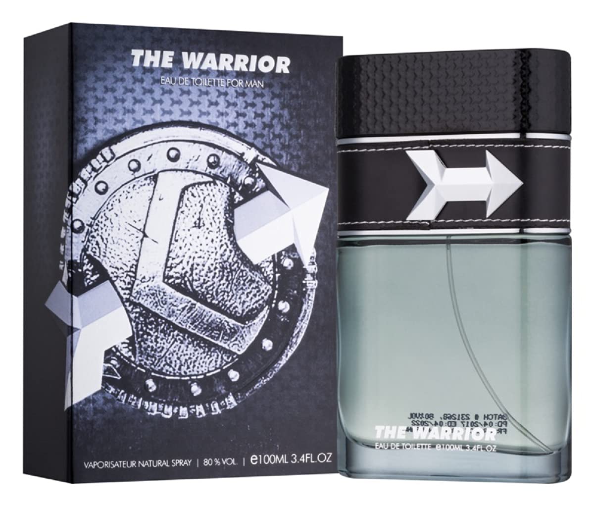 Armaf The Warrior Pour Homme Eau De Toilette 100ML Perfume For Men With Pouch - Woody Aromatic Fragrance For Him