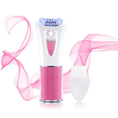SYOSI Facial Epilator, Cordless Facial Hair Removal for Women Face & Body Hair Remover, Electric Mini Epilator with LED Light, Bikini Trimmer for Facial Body Armpit Bikini Leg