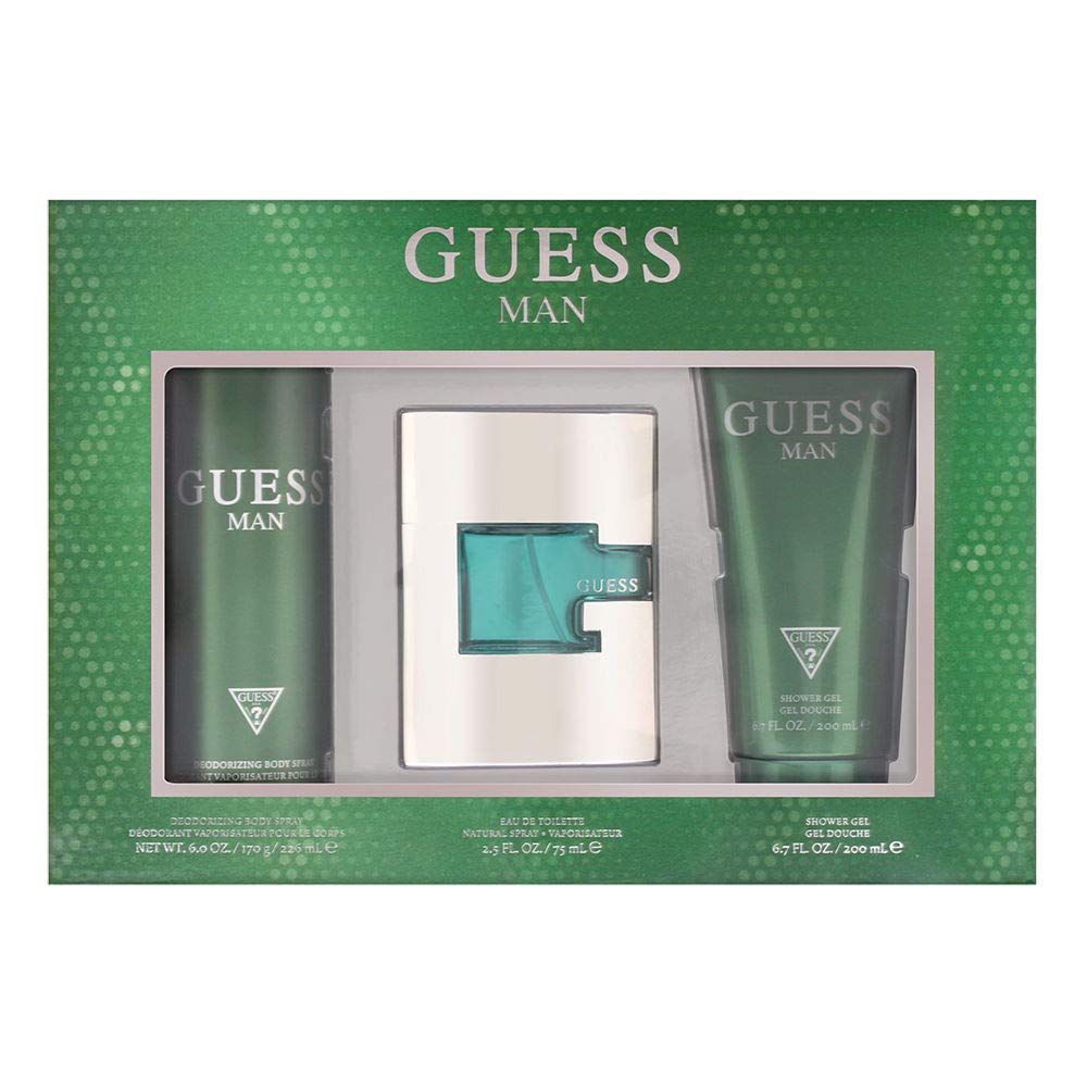 GUESS 3 Piece Gift Set For Men, 2.5 Oz