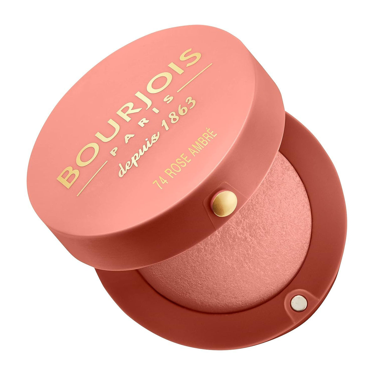 Bourjois , Little Round Pot Blusher. 74 Rose Ambre, 2.5 g – 0.08 Fl Oz