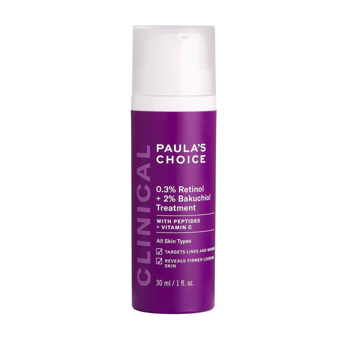 PAULA'S CHOICE CLINICAL 0,3% RETINOL + 2% BAKUCHIOL TREATMENT - 30 ML