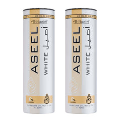Barrel Series Aseel White Attar Roll On for Men & Women - Pack of 2 (6ml Each) | Alcohol Free Fragrance