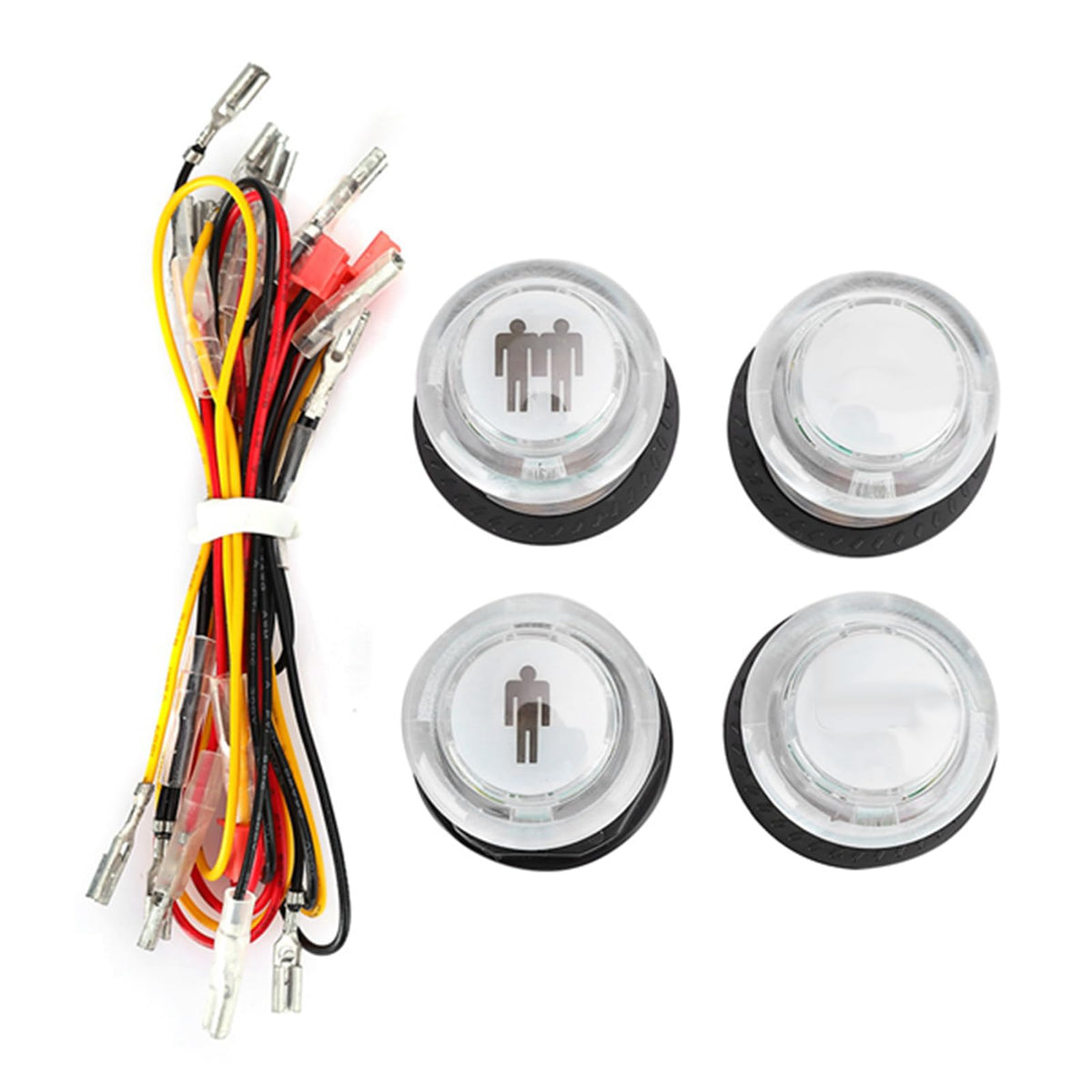 Luqeeg Game Joystick, Plastic Joystick Button Game Accessory, Controller for Multi-, Fighting Special Configuration, No Delay & Easy Installation