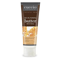 Cuccio Naturale Butter Blends Ultra Moisturizing, Renewing, Smoothing Scented Body Cream Deep Hydration For Dry Skin Repair Made With Natural Ingredients Milk & Honey 4 Oz