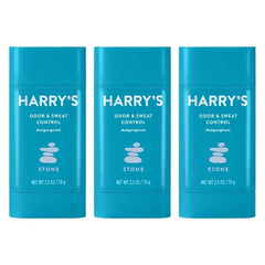 Harry's Deodorant Antiperspirant, Odor & Sweat Control Antiperspirant for Men - Stone Scent, 70G (Pack of 3)