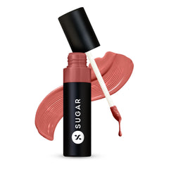 SUGAR Cosmetics Partner In Shine Transferproof Glossy Lipstick | Lasts upto 24hrs | Transferproof & Smudgeproof - 3ml - 04 Salmon Sake
