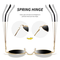 Joopin Round Polarized Sunglasses for Men Women, UV Protection Sun Glasses Small Circle Hippie Lennon Shades Sunglasses
