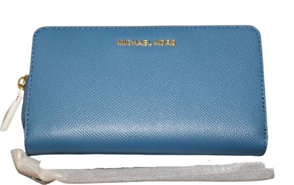 Michael Kors Womens Jet Set Large Flat, Blue,