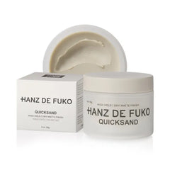 Hanz de Fuko Quicksand – Premium Men’s Hair Styling Wax & Dry Shampoo for a High Hold, Ultra Matte Finish – Ideal Texture Product for Thin, Thick and All Hair Types – 2 oz