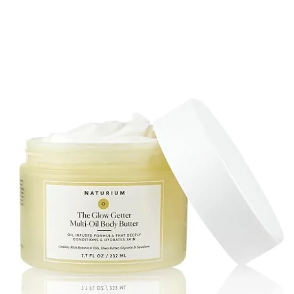 Naturium The Glow Getter Whipped Multi Oil Body Butter, Firming Cream & Body Moisturizer with Shea Butter, 7.7 fl oz