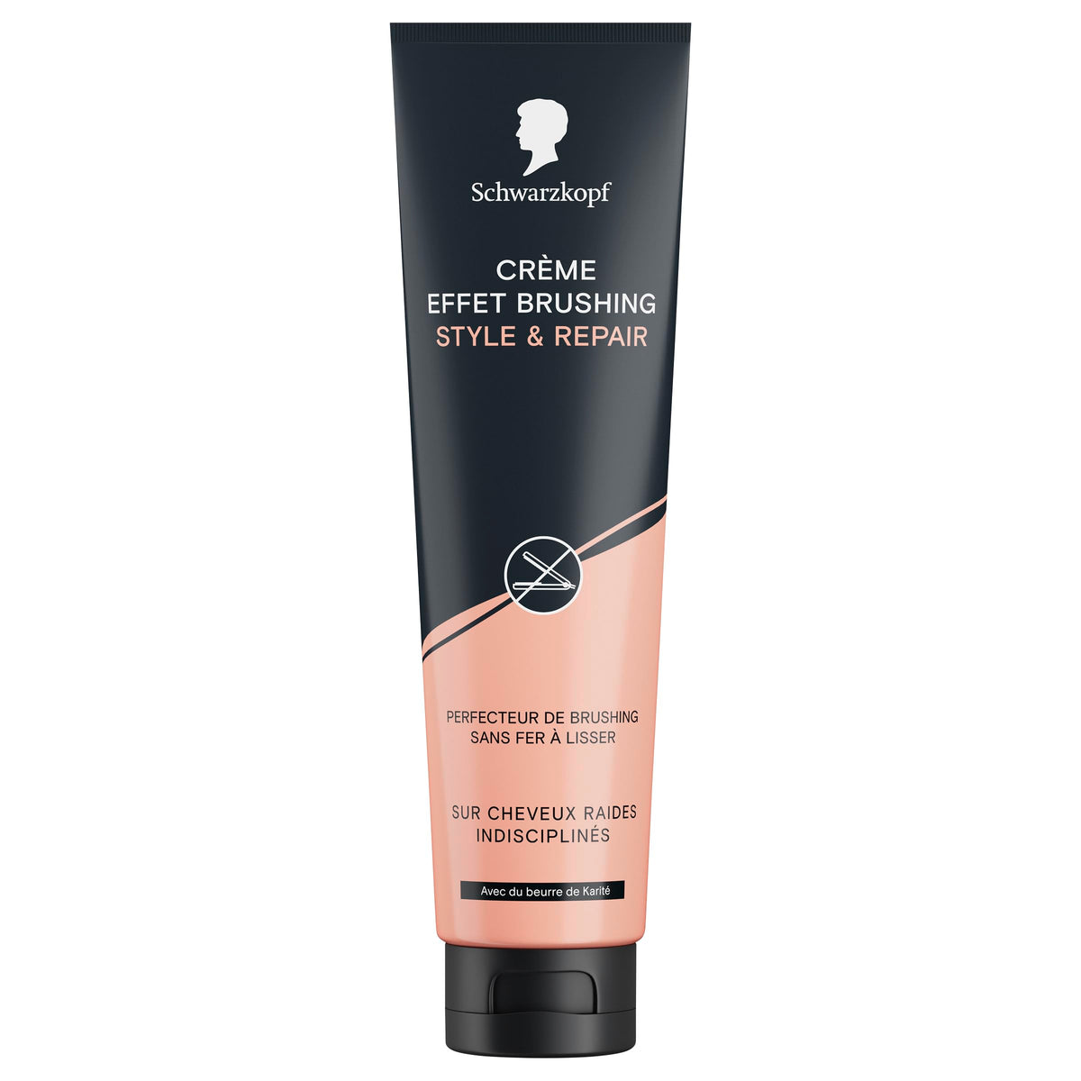 Schwarzkopf Styling Cream, Styling and Repair, Combing and Brushing Effect, Ideal for Styling Without Straightening, Soft and Tangle-Free Hair, Formula with Shea Butter, Vegan, Silicone-Free, 150ml