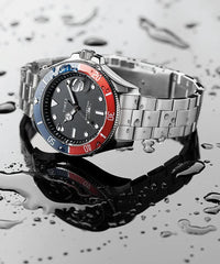 Timex TW2V72100 Harborside Coast Automatic Analogue Watch for Men, 44 mm Size, Silver