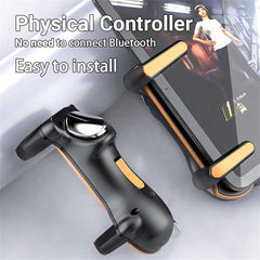 TERRIFI PUBG Game Controller Trigger with Rapid Fire, 6 Fingers Gaming Grip Gamepad Joystick L1R1 L2R2 for iPad, Tablet, Android