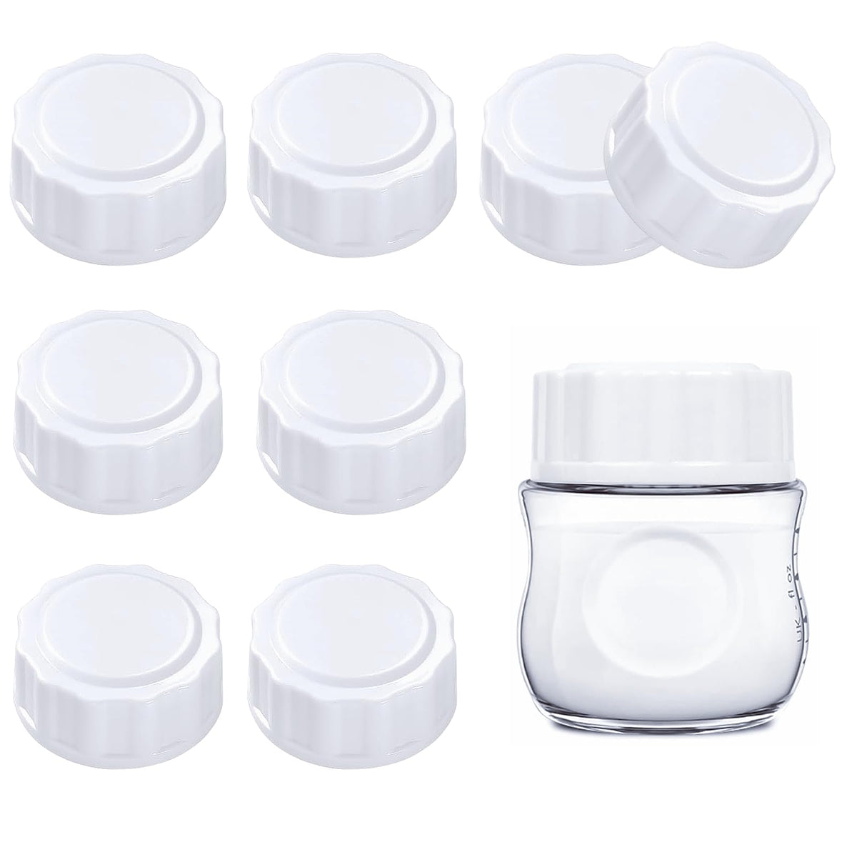 Lokolinto 8pcs Baby Bottle Lid, Travel Bottle Caps Compatible with Philips Avent Bottles,Bottle Lids Replacement