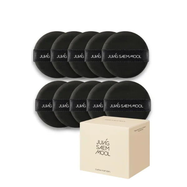 JUNG SAEM MOOL Cushion Puff Set (10p) Black