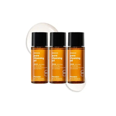 Hanskin AHA Pore Cleansing Oil for Dry Skin, Sample Trial Mini Size, Exfoliating Makeup Remover Facial Cleanser Set, Moisturizing, Korean Skincare 30 ml/Pack of 3