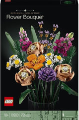 LEGO 10280 Icons Flower Bouquet, Artificial Flowers, Set for Adults, Decorative Home Accessories, Gift Idea for Women, Men, Her & Him, Wife or Husband, Botanical Collection