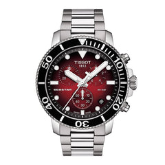 Tissot SEASTAR GTS QTZ CHR SS RD IND - Red