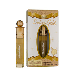 Al-Nuaim Dubai Gold Alcohol Free Attar Roll On for Men - 6ml | Exquisite & Long Lasting Fragrance