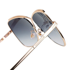FEISEDY Womens Pilot Sunglasses Oversized Butterfly X Shape Design Cateye Cute Lady Sunglasses B2738