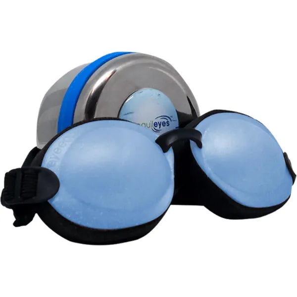 Eye Eco Tranquileyes Mini Sleep Eye Mask - Soothes Irritated Eyes and Shields from Light - Soft Eye Mask with Adjustable Straps for Rest and Sleep - Blue, Not One-Size-Fits-All