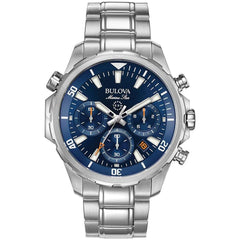 Bulova 96B256 Marine Star Chronograph Watch for Men, Silver