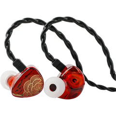 Linsoul TANGZU x HBB XuanNv in Ear Monitor, 2 Dynamic Driver HiFi IEM Earphones, Wired Gaming Earbuds with 3D Printed Resin Shell, Detachable 2Pin Single Crystal OFC Cable for Musician Audiophile