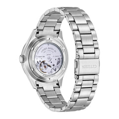 Citizen Men 40.2 mm Automatic Yellow Dial Stainless Steel Analog Watch