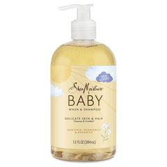 Shea Moisture Raw Shea, Chamomile And Argan Oil Baby Head To Toe Shampoo, 384 ml, 13 Fl Oz (Pack Of 1)