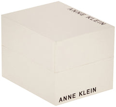 Anne Klein Women's Genuine Diamond Dial Bangle Watch with Bracelet Set, AK/3620