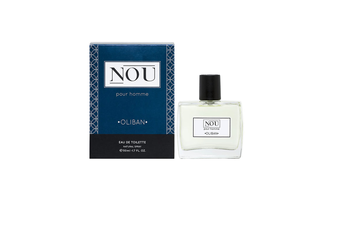Oriental Eau de Toilette - Natural Eau de Toilette for Men - Woody Eau de Toilette with Essential Oils - Men's Fragrance with Oriental Wood Tones - NOU Oliban Eau de Toilette for Men - 50 ml