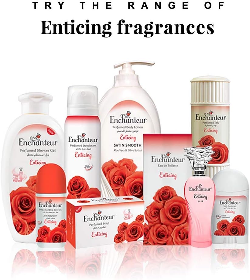 Enchanteur EDT & Perfumed Deodorant Giftpack- Enticing, Gift Of Love, 175 ml