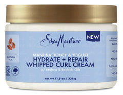 SHEA MOISTURE Hydrate and Repair Moisturizing Curl Cream for Curly Hair Manuka Honey and Yogurt Sulfate Free Curly Hair Cream 11.5 oz
