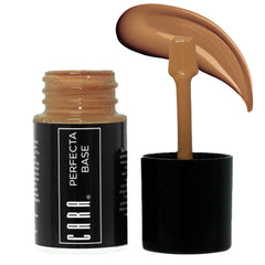 CARA Cosmetics Perfecta Base Foundation - Full Coverage Foundation Makeup, Oil Free Foundation, Light Foundation, Uneven Skin Tone & Oily Skin Foundations, BR-3: Bronze Warm Medium,30ml