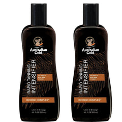 Australian Gold Rapid Tanning Intensive Lotion, 8.5 fl oz | with Tea Tree Oil & Aloe Vera | Vitamin E, 2 Pack