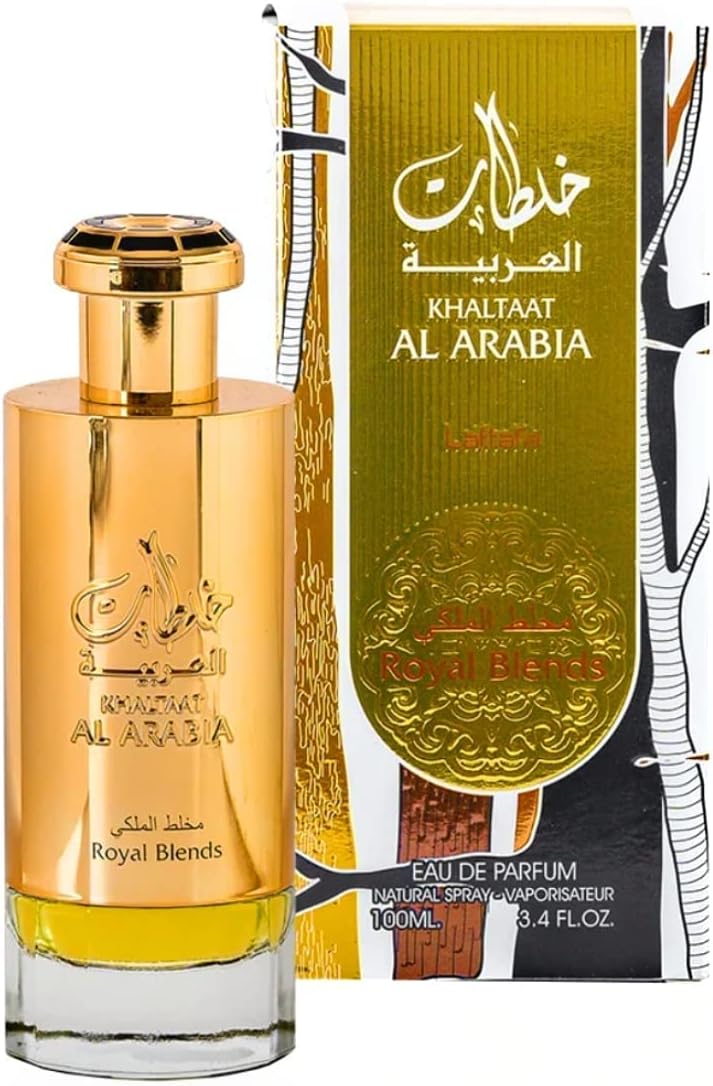 Lattafa Prestige Khaltat Al Arabia for Unisex Eau de Parfum Spray, 3.4 Ounce