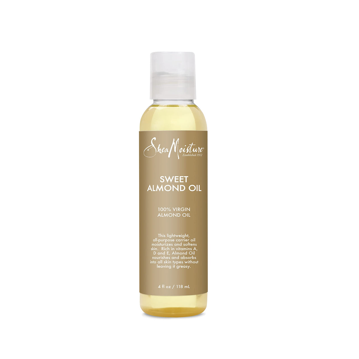 SHEA MOISTURE Body Oil for Dry Skin Sweet Almond Oil Cruelty Free 4 oz