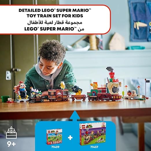 LEGO Super Mario The Bowser Express Train Toy, Adventure Playset for 9 Plus Year Old Boys & Girls, with 6 Character Figures Incl. a Hammer Bro and 2 Goombas, Creative Gift for Kids Gamers 71437