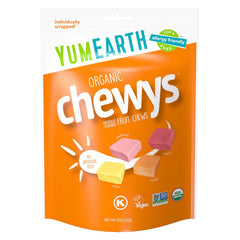 YumEarth Organic Chewys Fruit Flavor Chewys, 5oz Sup, Allergy Free, Gluten Free, Non-GMO, Vegan, No Artificial Flavors or Dyes (Pack of 1)