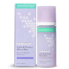 Patchology Skin Remedy Calm & Protect Micro Mist – Hydrating Facial Spray with Ectoin, Probiotics & Botanical Blend, Fragrance Free, Refines Pores & Leaves a Fresh Glow - 80 mL