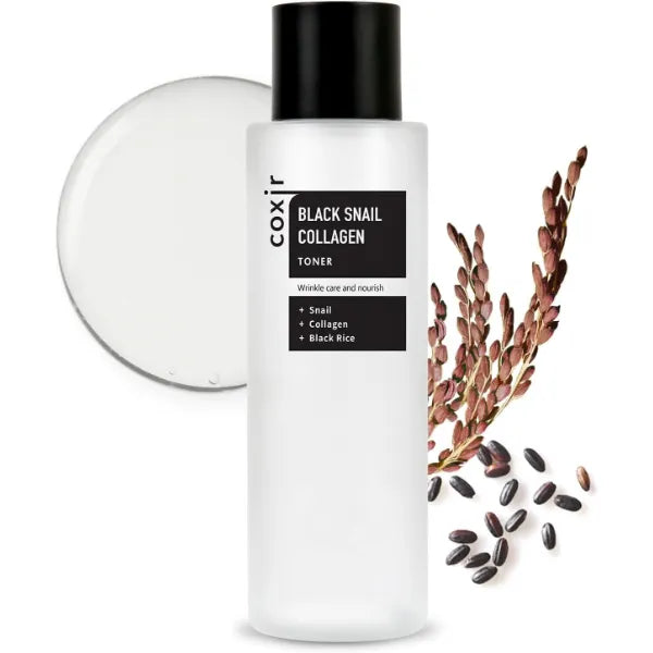 Coxir Black Snail Collagen Toner, Korean Hydrating Essence, 5.07 fl.oz