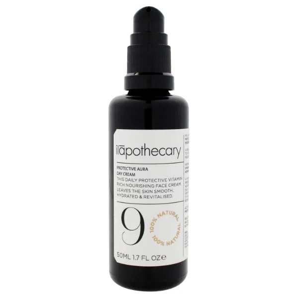 ilapothecary Protective Aura Day Cream - Face Moisturizer with Apricot Oil and Wild Indigo, Moringa and Sandalwood - Moisturizer Face Cream - 1.7 oz