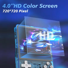 R36S Retro 3.5 Inch IPS Screen Handheld Game Console Open Source Linux System 64GB 15000+ Pocket Video Games Player VS RGB20S (Blue)