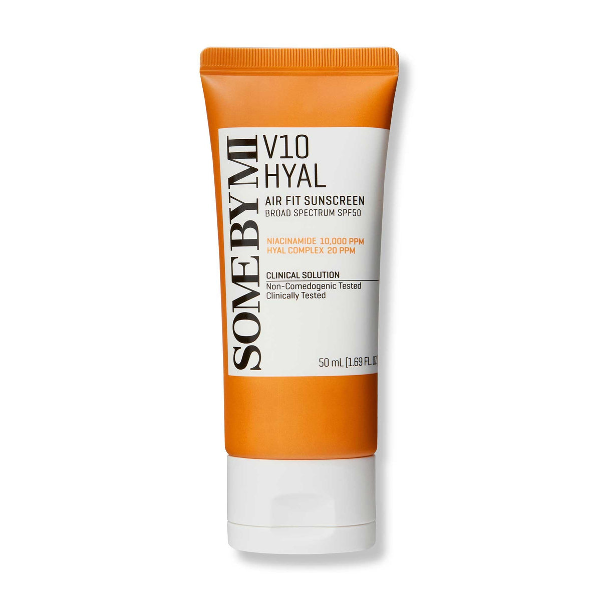 Some By Mi V10 HYAL Air Fit Sunscreen | 50ml | Daily Niacinamide SPF 50 Korean Sunscreen For Face With UV Protection | No White Cast & Eye Irritation For Sensitive Skin